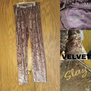 Purple Velvet Sleep Pants